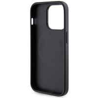 Guess Coque arrière Saffiano MagSafe Apple iPhone 15 Pro Max - Noir