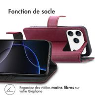 imoshion Étui de télephone portefeuille de luxe Apple iPhone 17 Pro - Bordeaux