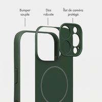 Accezz Coque Grip avec MagSafe Apple iPhone 16 Pro - Vert foncé