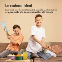 imoshion Raquettes de tennis Nintendo Switch 2 - Set de 2 - Bleu / Rose