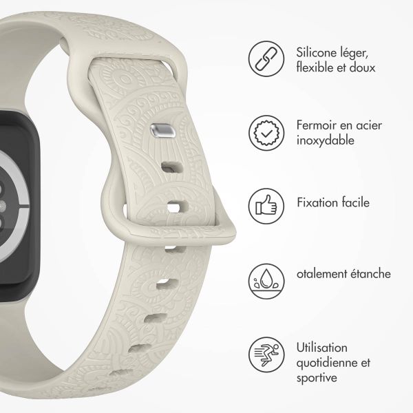 imoshion Bracelet en silicone Mandala Apple Watch | 44/45/46/49 mm - Starlight