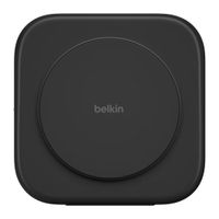 Belkin Station de recharge de voyage sans fil magnétique 3-en-1 avec Qi2 15 W - Noir