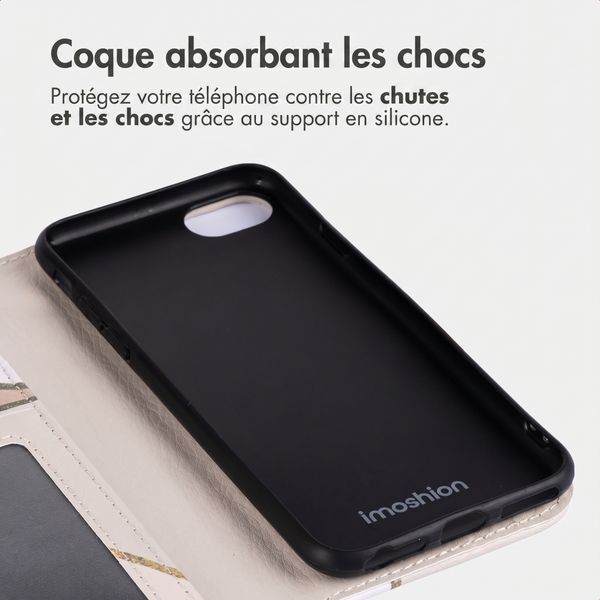 imoshion Étui de télephone portefeuille Design Apple iPhone 17e / 16e - Beige Graphic