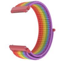 imoshion Bracelet en nylon avec fermeture velcro Samsung Galaxy Watch 7 40/44 mm - Arc-en-ciel