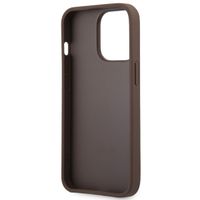Guess Coque 4G Metal Logo Backcover Apple iPhone 13 Pro Max - Marron