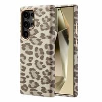Selencia Coque Sabi imprimé panthère avec MagSafe Samsung Galaxy S24 Ultra - Soft Ivory