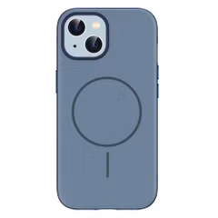 imoshion Coque arrière Color avec Thin MagSafe Ring Apple iPhone 15 - Bleu foncé