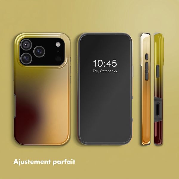 Selencia Coque arrière Vivid avec MagSafe Apple iPhone 18 Pro Max / 17 Pro Max - Gradient Olive Dust