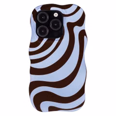 Selencia Coque arrière Vivid Wavy avec MagSafe Apple iPhone 15 Pro - Dream Swirl Chocolate