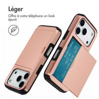 imoshion Coque arrière avec porte-cartes Apple iPhone 18 Pro / 17 Pro - Rose Gold