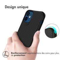 imoshion Rugged Hybrid Carbon Case Apple iPhone 12 Mini - Noir