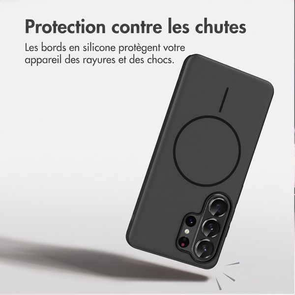 imoshion Coque arrière Color avec Thin MagSafe Ring Samsung Galaxy S26 Ultra - Noir