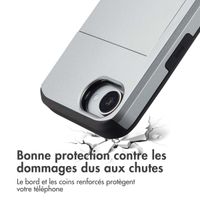 imoshion Coque arrière avec porte-cartes Apple iPhone 17e / 16e - Gris