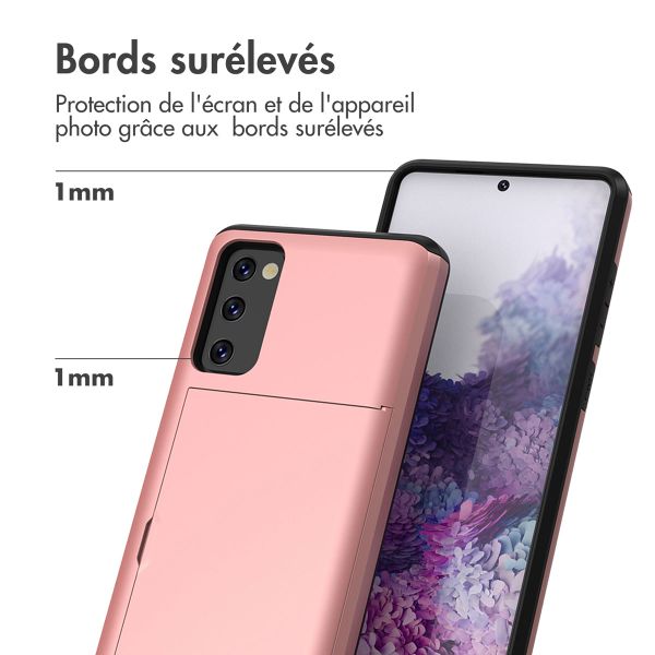 imoshion Coque arrière avec porte-cartes Samsung Galaxy S20 FE - Rose Doré