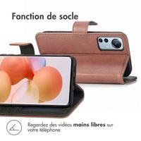 imoshion Étui de télephone portefeuille de luxe Xiaomi 12 Lite - Marron