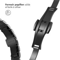 Selencia Bracelet à maillons fin en acier Apple Watch | 38/40/41/42 mm - Noir