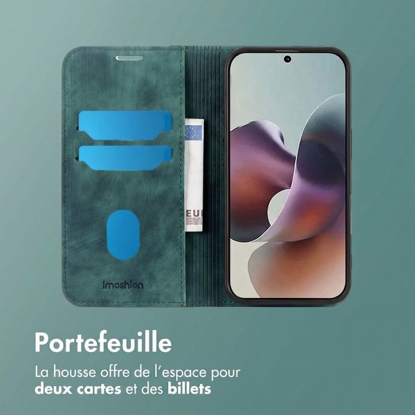 imoshion Étui de téléphone portefeuille Slim Motorola Moto G56 - Vert
