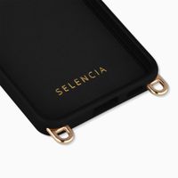 Selencia Coque arrière Rivièra avec MagSafe avec crochets amovibles Samsung Galaxy A57 (5G) - Velvet Black