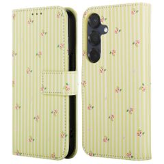 imoshion Étui de télephone portefeuille Design Samsung Galaxy S25 - Garden Stripes