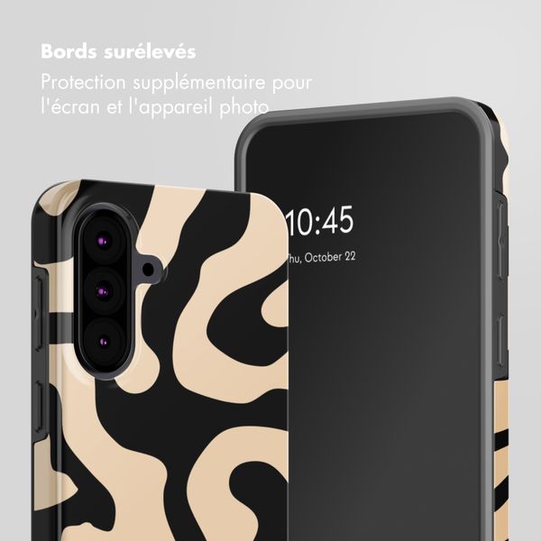 Selencia Coque arrière Vivid Samsung Galaxy A37 (5G) - Art Wave Black