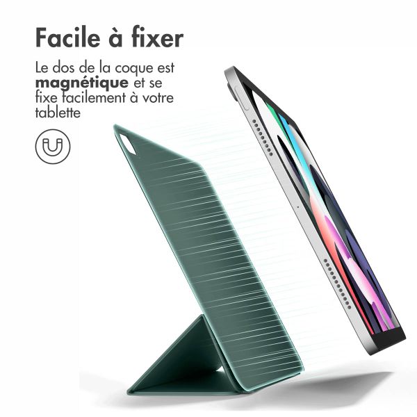 imoshion Magnetic etui de téléphone portefeuille Apple iPad Air 13 pouces (2026) M4 / (2025) M3 / (2024) M2 - Vert foncé