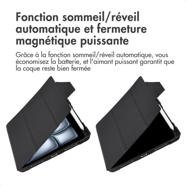 Accezz Coque tablette Rugged Trifold Apple iPad Air 11 pouces (2026) M4 / (2025) M3 / (2024) M2 / Air 5 (2022) / Air 4 (2020) - Noir