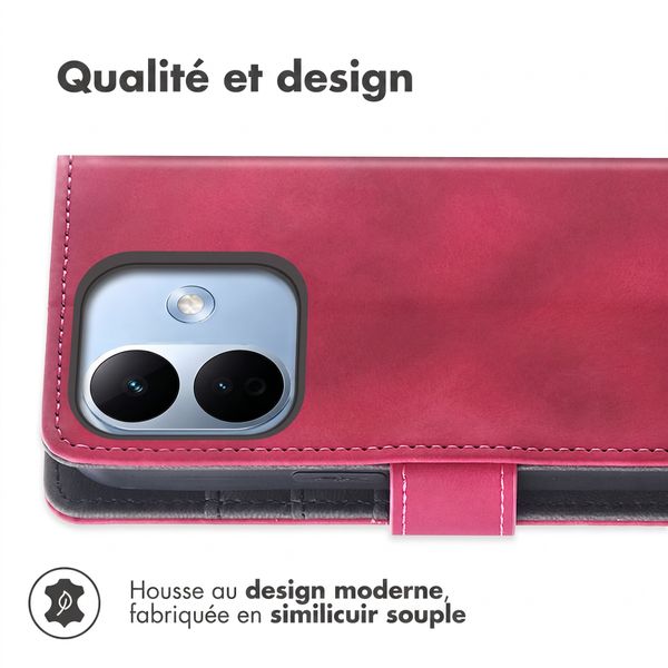 imoshion Etui de télephone portefeuille avec cordon Xiaomi Redmi Note 17 Pro - Rouge