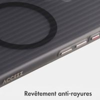 Accezz Coque arrière Lite avec MagSafe | Fluted | Apple iPhone 16 - Gris