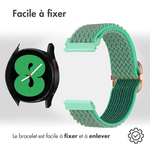 imoshion Bracelet en nylon élastique  - Connexion universelle 20 mm - Turquoise