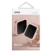 Uniq Coque Moduo avec lunette Apple Watch - 40 / 41 mm - Blush (Pink/White)