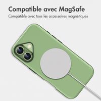 imoshion Coque arrière Color avec Thin MagSafe Ring Apple iPhone 16 - Vert foncé