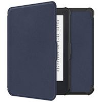 imoshion Étui de liseuse portefeuille Slim Soft Kobo Clara 2E / Tolino Shine 4 - Bleu foncé