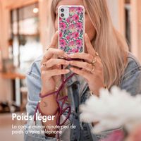 imoshion Coque Design avec cordon Apple iPhone 14 Pro - Flower Water