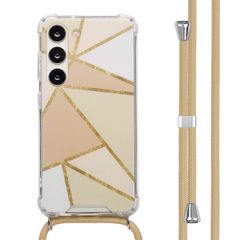 imoshion Coque Design avec cordon Samsung Galaxy S23 - Beige Graphic