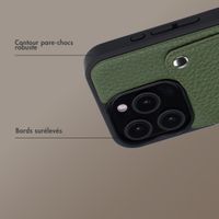 Selencia Coque Riva avec porte-cartes Apple iPhone 15 Pro - Sage Green