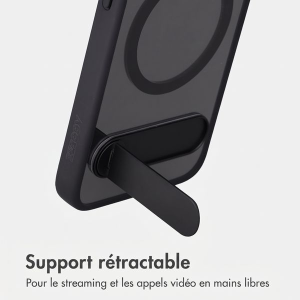 Accezz Coque arrière Hold avec MagSafe Apple iPhone 15 Pro - Black