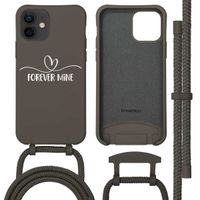 Coque Color MagSafe avec cordon amovible et photo et/ou texte personnalisés Apple iPhone 12 (Pro) - Petit cœur orné