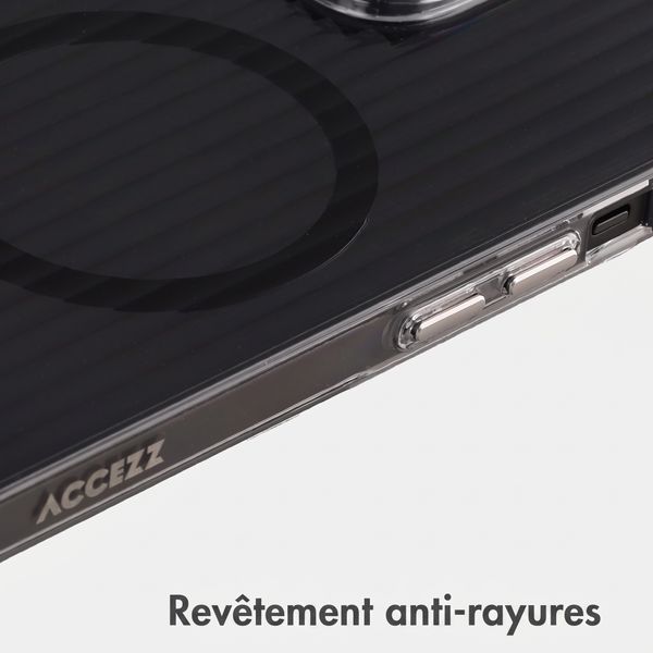 Accezz Coque arrière Lite avec MagSafe | Fluted | Apple iPhone 13 - Noir