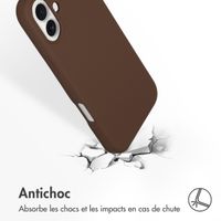 Accezz Coque Liquid Silicone avec MagSafe Apple iPhone 16 - New Tea Brown