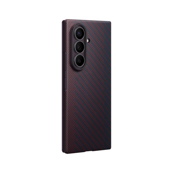 Samsung Coque Carbon Magnet Samsung Galaxy Z Fold 8 Ultra - Red