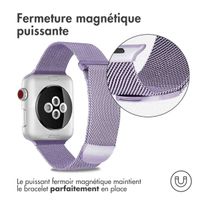 imoshion Bracelet magnétique milanais Apple Watch | 44/45/46/49 mm - Taille M - Violet