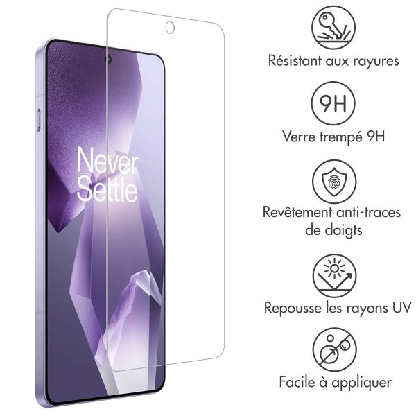 Accezz Protection d'écran en verre trempé OnePlus 13R
