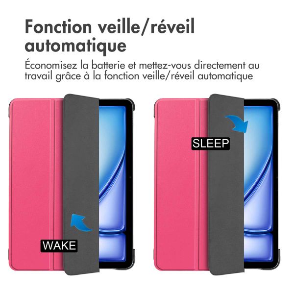 imoshion Coque tablette Trifold Apple iPad Air 11 pouces (2026) M4 / (2025) M3 / (2024) M2 / Air 5 (2022) / Air 4 (2020) - Pink