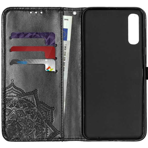 Etui de télephone portefeuille Mandala Samsung Galaxy A50 / A30s - Noir