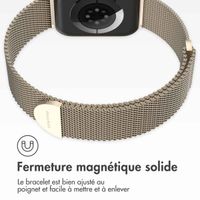 imoshion Bracelet magnétique milanais Apple Watch | 44/45/46/49 mm - Taille S - Starlight