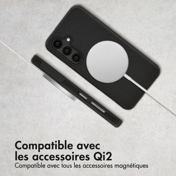 Accezz Coque Tough avec MagSafe Samsung Galaxy S25 - Noir