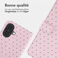 imoshion Étui de télephone portefeuille Design Apple iPhone 17 - Happy Dots