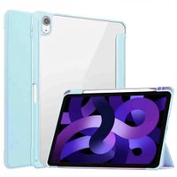 imoshion Coque tablette rigide Trifold Apple iPad Air 11 pouces (2026) M4 / (2025) M3 / (2024) M2 / Air 5 (2022) / Air 4 (2020) - Bleu clair