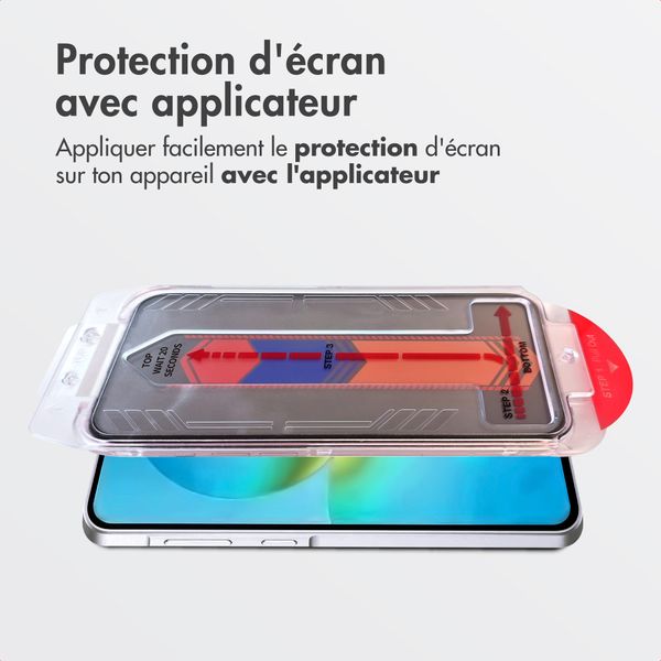 Accezz Protection d'écran en verre trempé avec filtre de confidentialité + Applicateur Samsung Galaxy A37 (5G)