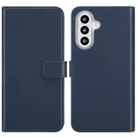 Selencia Étui portefeuille en cuir véritable Samsung Galaxy A26 - Bleu